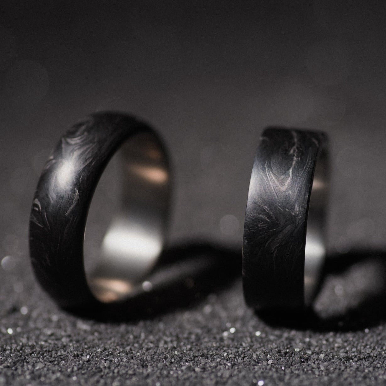 Mens wedding rings titanium 2024 carbon fiber